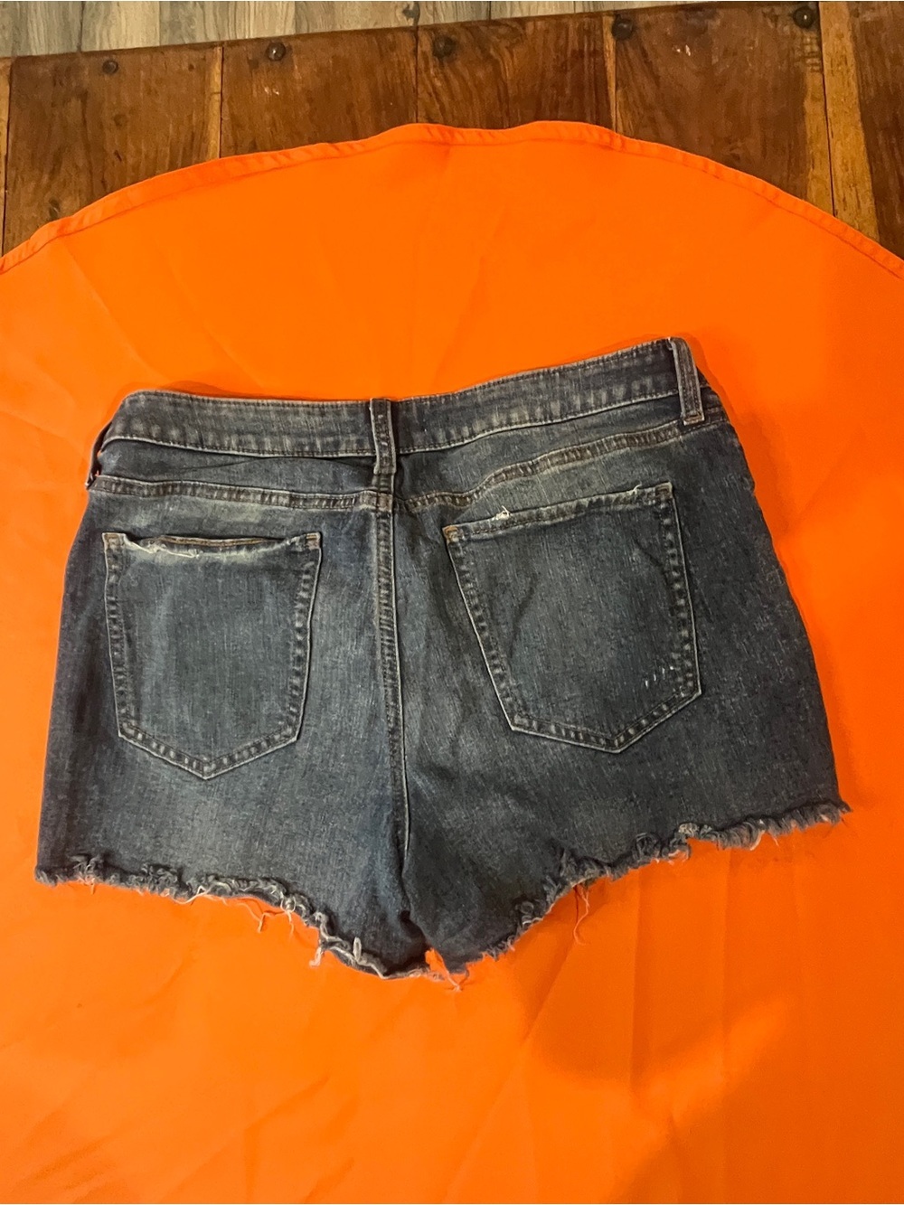 SO Faded Blue Distressed Denim Cutoff Shorts - Picture 7 of 13